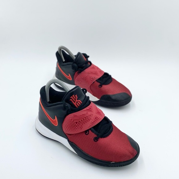 Nike Shoes Nike Boys Kyrie Flytrap 3 Bq562005 Black Red Basketball Shoes Sneakers 45y Poshmark